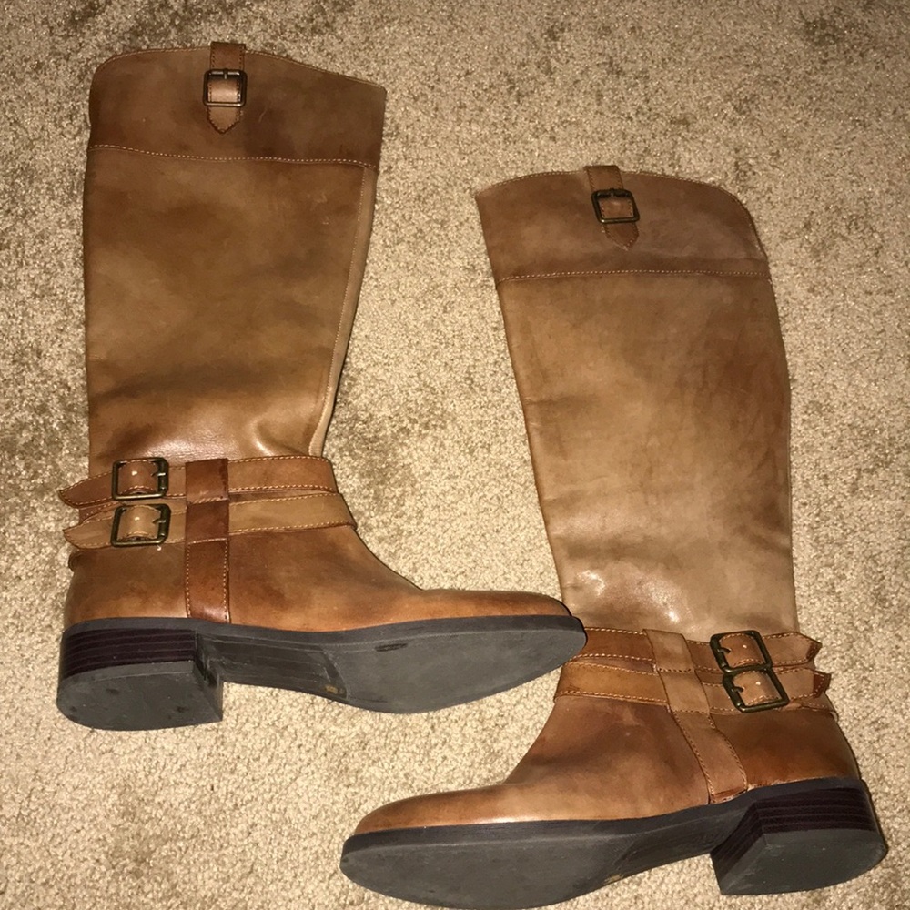 Brown Distressed INC boots